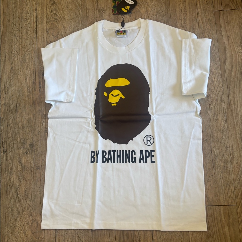 A Bathing Ape White Graphic Tee